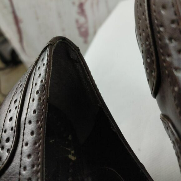 Maurices High Heel Womens Lace Up Brown Shoes Size 7.5M - Picture 9 of 9